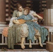 Lord Frederic Leighton the music lesson oil painting reproduction